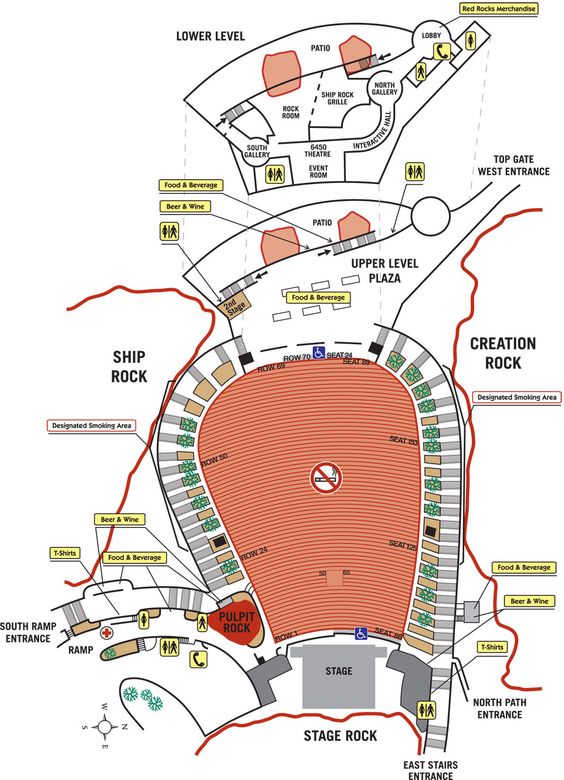 map of red rock casino pool area